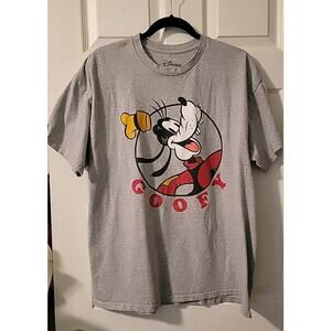 Disney Goofy T-Shirt Adult XL Gray Relaxed Fit